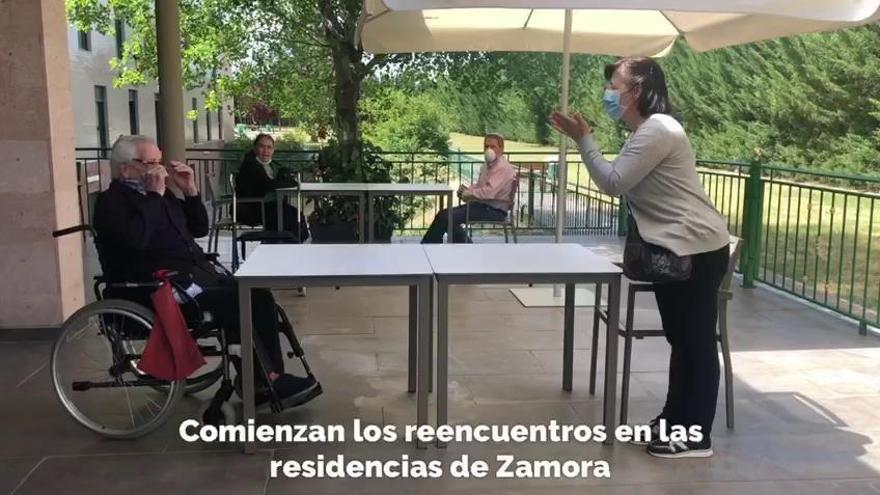 Comienzan los reencuentros en las residencias de Zamora