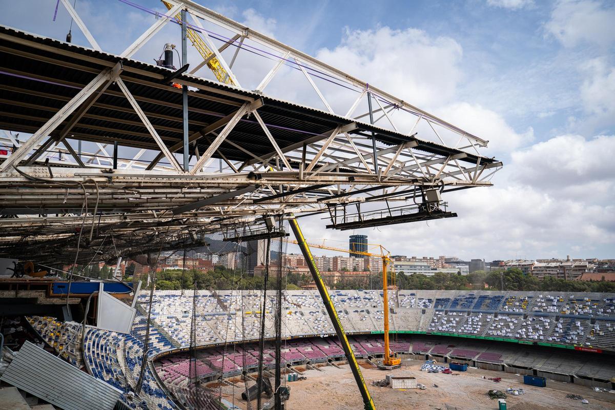 Así continúan las obras en el Spotify Camp Nou: Un estadio que ya está irreconocible