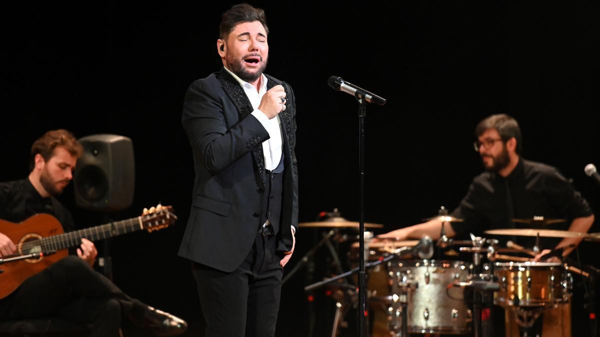 Miguel Poveda, en su actuación en Skirball, la sala de conciertos de la Universidad de Nueva York