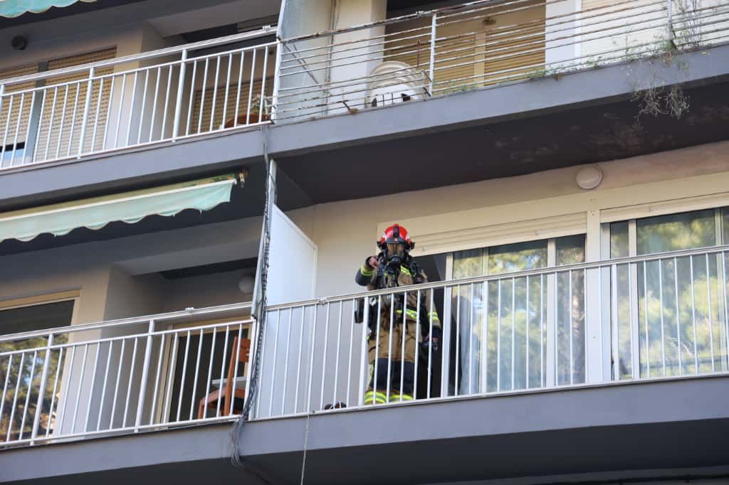 Incendio en una vivienda del barrio de San Blas en Alicante