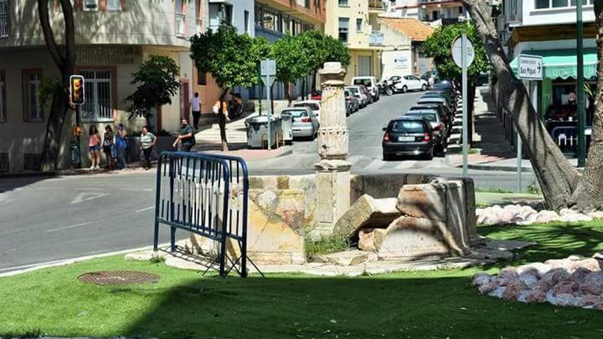 Imagen actual de la fuente de la Alameda de Capuchinos