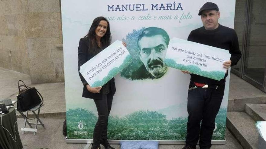 Los versos de Manuel María salen a la calle con motivo del Día das Letras Galegas