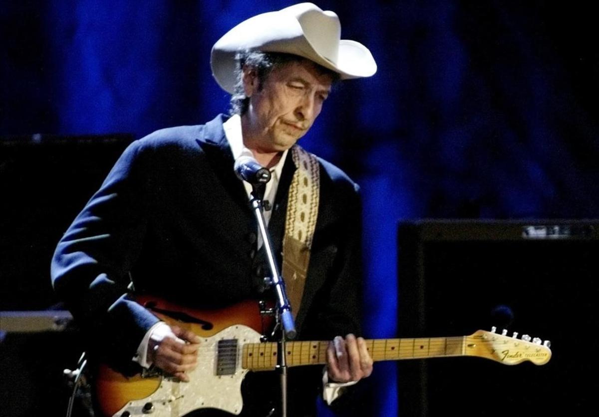 Bob Dylan, en un concierto en Los Angeles.