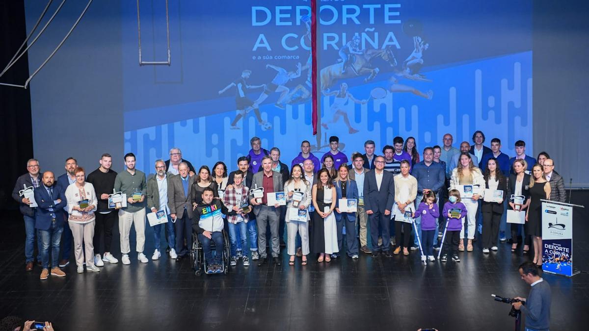 Ganadores IV Gala do Deporte da Coruña e a súa Comarca.