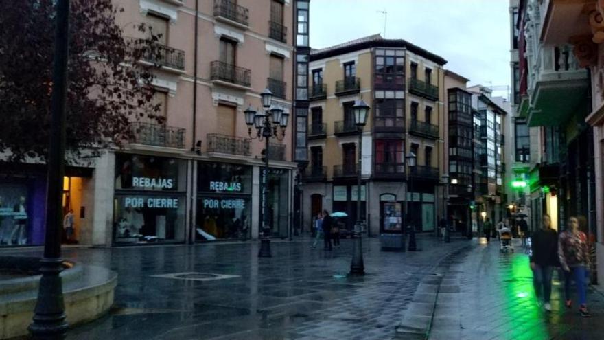 Plaza de Sagasta, esta mañana.