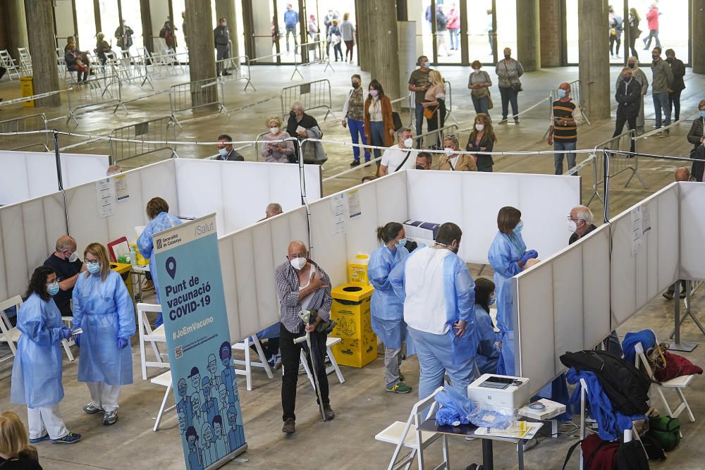 Salut obre el punt de vacunació massiu del Palau de Fires de Girona