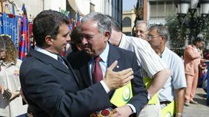 Laporta con Caloggero, en una imagen de 2003