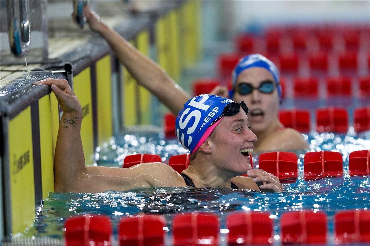 GRAF1007  CASTELLON DE LA PLANA  05 12 2020 - La nadadora Mireia Belmonte ha obtenido la minima para los Juegos Olimpicos de Tokio tras imponerse en la final de los 1 500 metros libres del Trofeo Internacional Castalia Castellon disputado este sabado  en la primera de las dos jornadas celebradas en la capital de La Plana  EFE  Domenech Castello