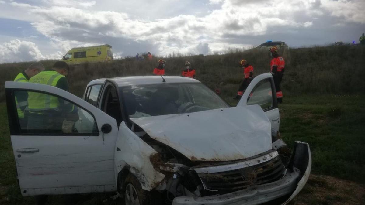 Un muerto en un accidente en una carretera local de Teruel