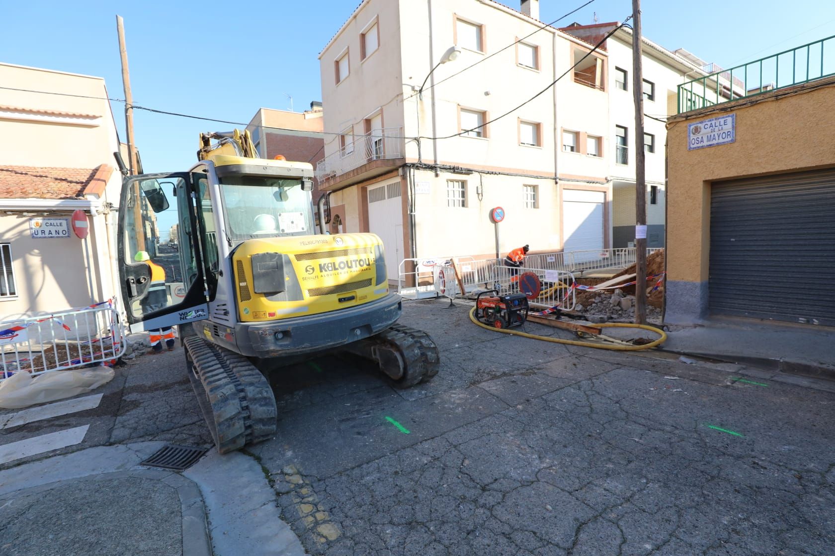 FOTOGALERÍA | Obras en la calle Osa Mayor de Zaragoza