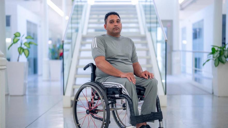 Toheed 12 Toheed Sajjad, trabajador de la construcción accidentado