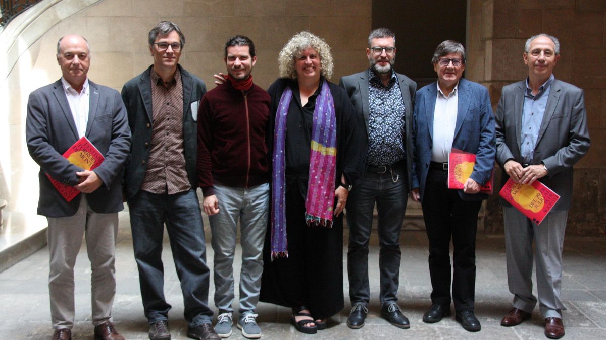 Equip organitzador i socis del Festival de Torroella de Montgrí aquest matí en roda de premsa