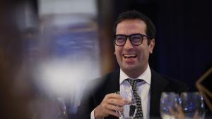 El ministro de Economía, Comercio y Empresa, Carlos Cuerpo, durante un almuerzo-coloquio en el contexto del ‘Spain Investors Day’, a 15 de enero de 2026, en Madrid (España).