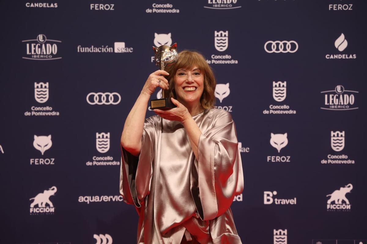 La Premio Feroz de Honor Marta Fernández-Muro, durante la gala de entrega de los Premios Feroz 2026
