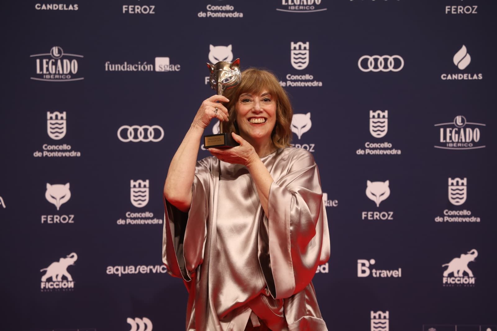 La Premio Feroz de Honor Marta Fernández-Muro, durante la gala de entrega de los Premios Feroz 2026