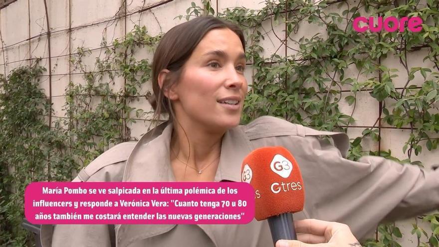 María Pombo se ve salpicada por la última polémica de los influencers y responde a las incendiarias declaraciones de Verónica Vera: "Cuando tenga 70 u 80 años me costará entender las nuevas generaciones"