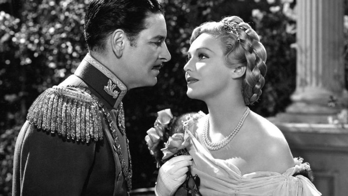 Madeleine Carroll con Ronald Colman en ‘El prisionero de Zenda’ (1937).