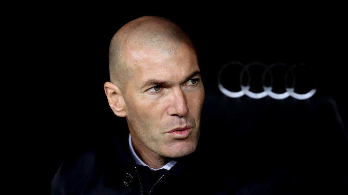 Zidane, durante el encuentro de cuartos ante la Real Sociedad