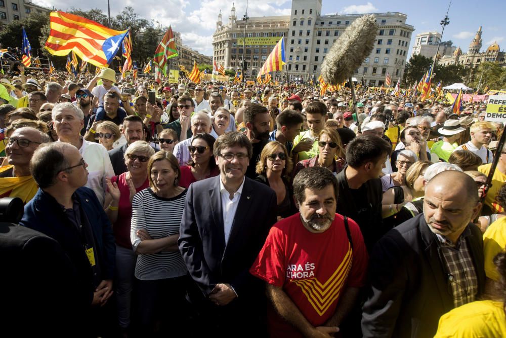 Concentració per la Diada 2017 a Barcelona