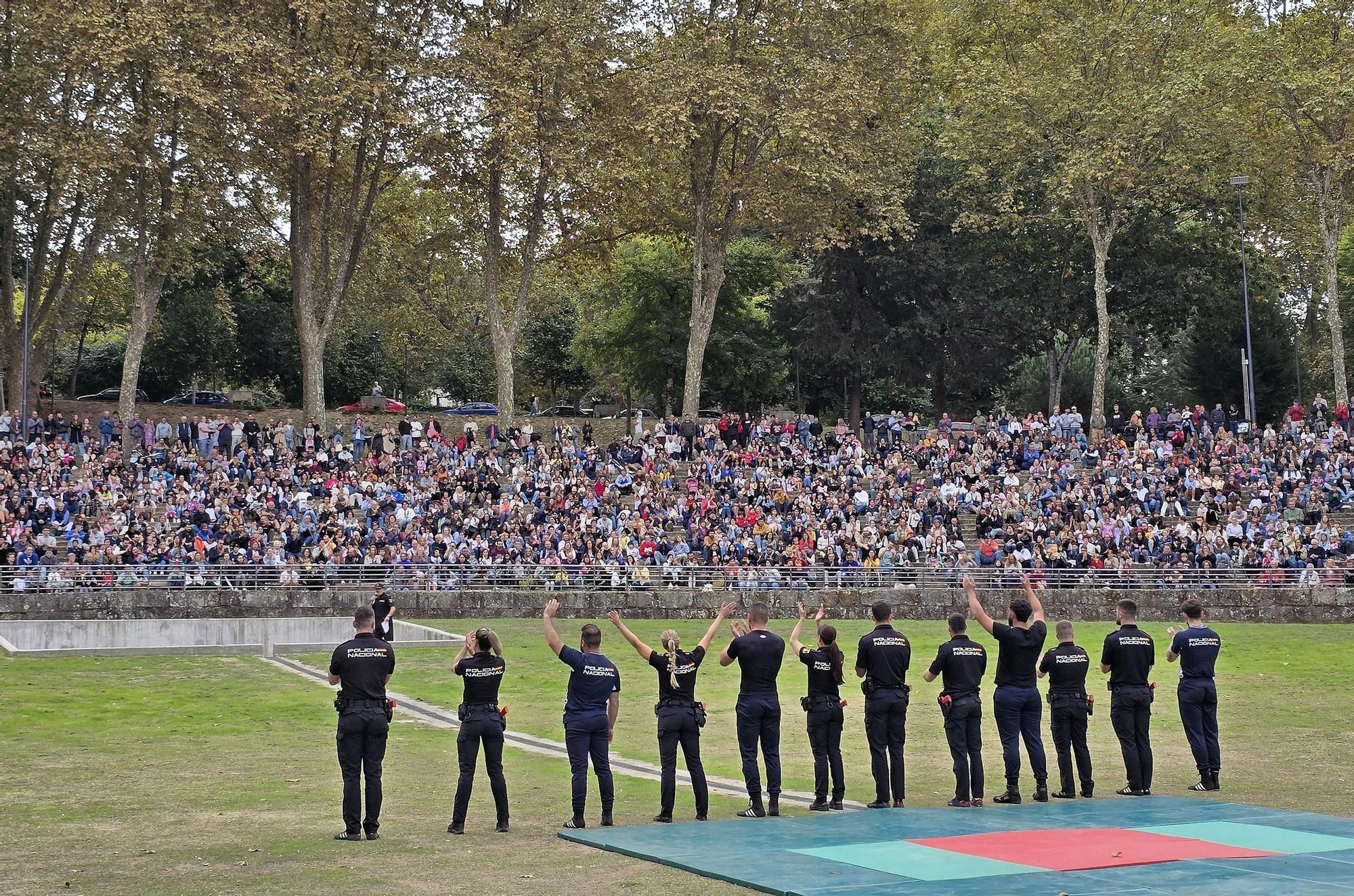 Exhibición de la Policía Nacional en el auditorio de Castrelos en Vigo