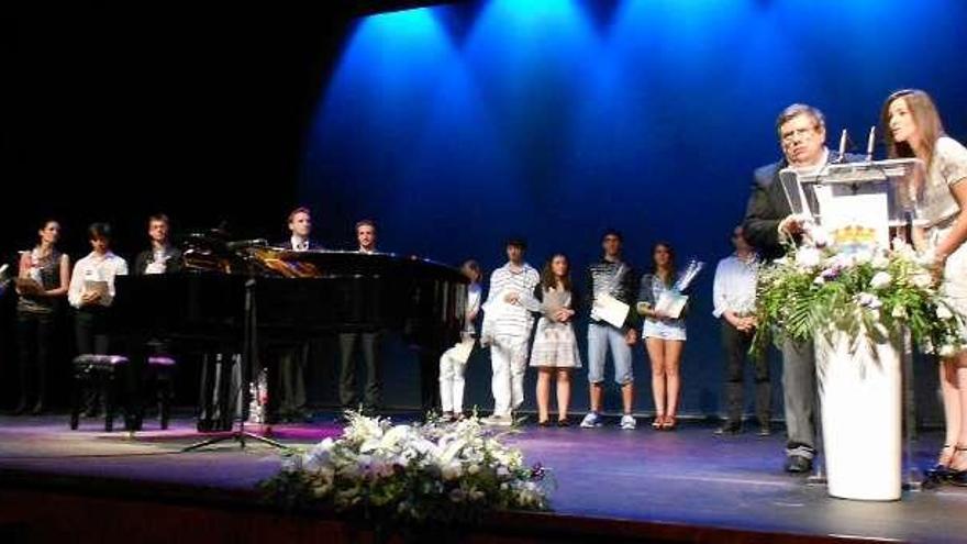 Clausura del festival IKFEM en el Teatro Municipal de Tui, en la pasada edición.