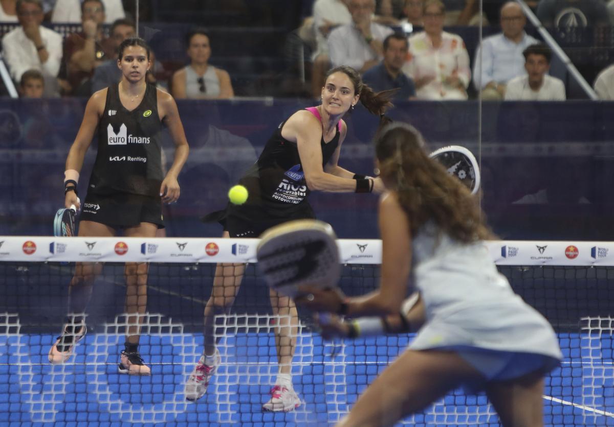 La valenciana Tamara Icardo, en su última participación en el World Padel Tour en La Fonteta