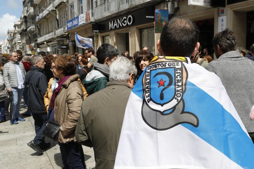 Manifestacións en Vigo no Día das Letras Galegas