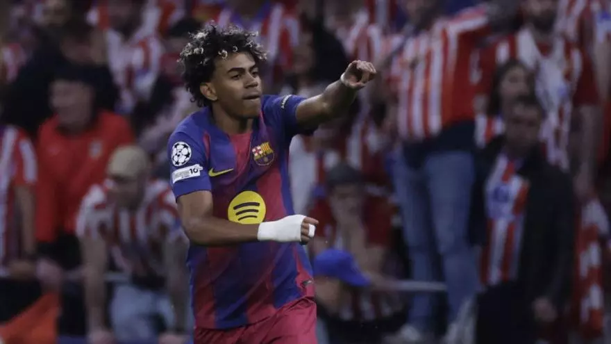 Veloz y sin piedad: Lamine Yamal abrió la lata en busca de la remontada