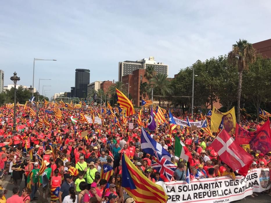 Totes les imatges de la manifestació de la Diada 2018