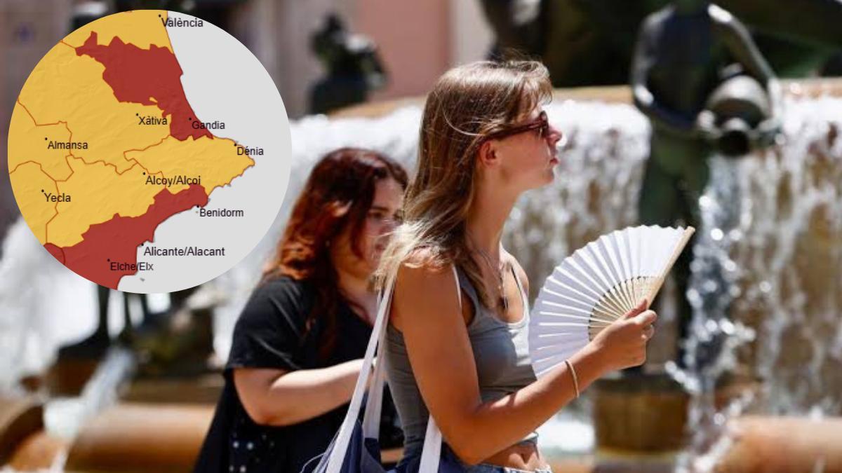 Aviso rojo por temperaturas extremas en la Comunitat Valenciana