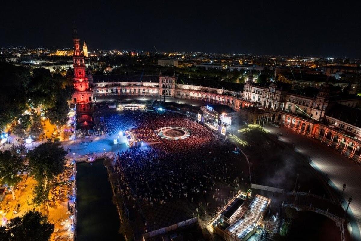 22/05/2025 Festival Icónica en la Plaza de España. SOCIEDAD ANDALUCÍA ESPAÑA EUROPA SEVILLA ENDESA