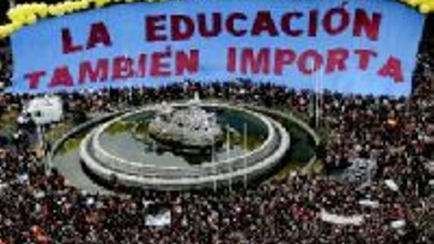 Miles de manifestantes rechazan la nueva ley educativa del Gobierno