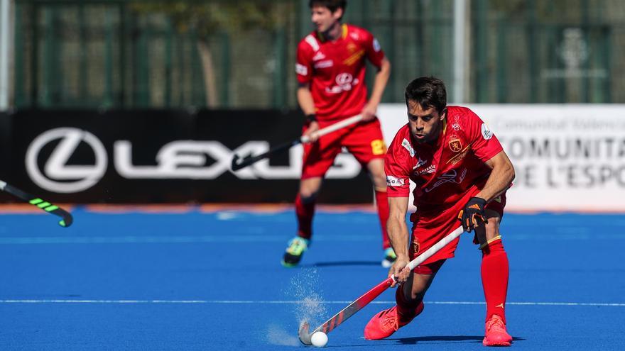 Marc Salles, jugador de la selección española de hockey hierba.