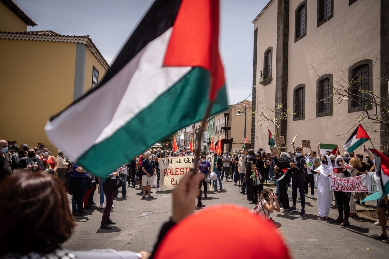 Concentración en Tenerife para pedir el fin de la violencia en Gaza (16/05/21)