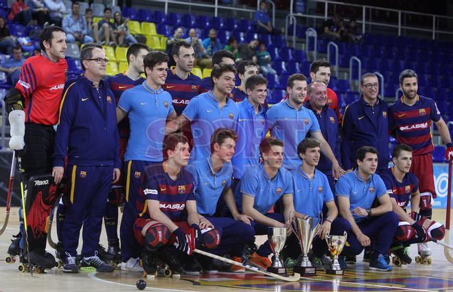 El FC Barcelona Lassa recibe el título de la OK Liga