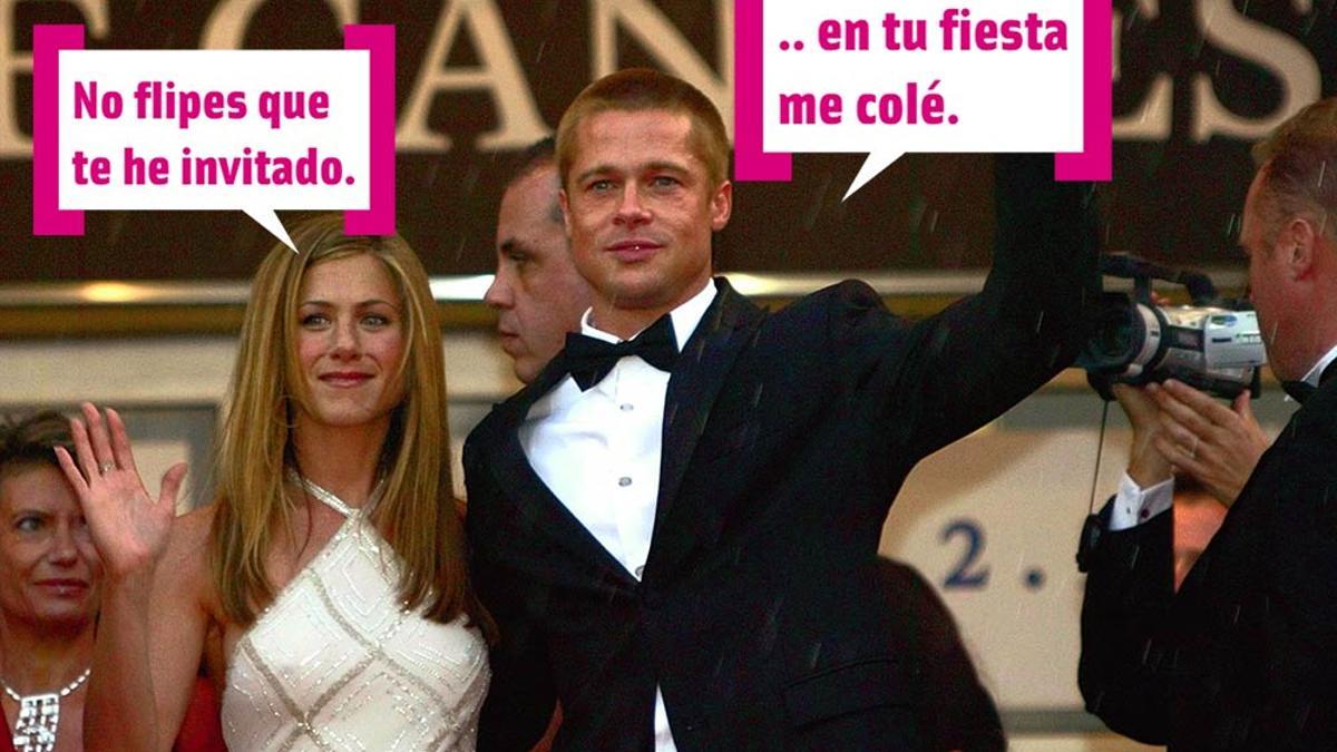 Brad Pitt y Jennifer Aniston en el festival de Cannes