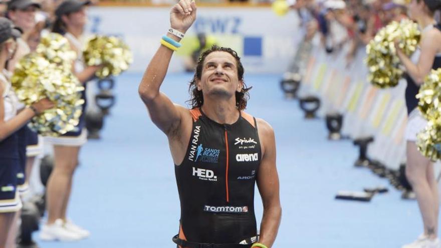 Iván Raña, al acabar segundo el Ironman de Zúrich.