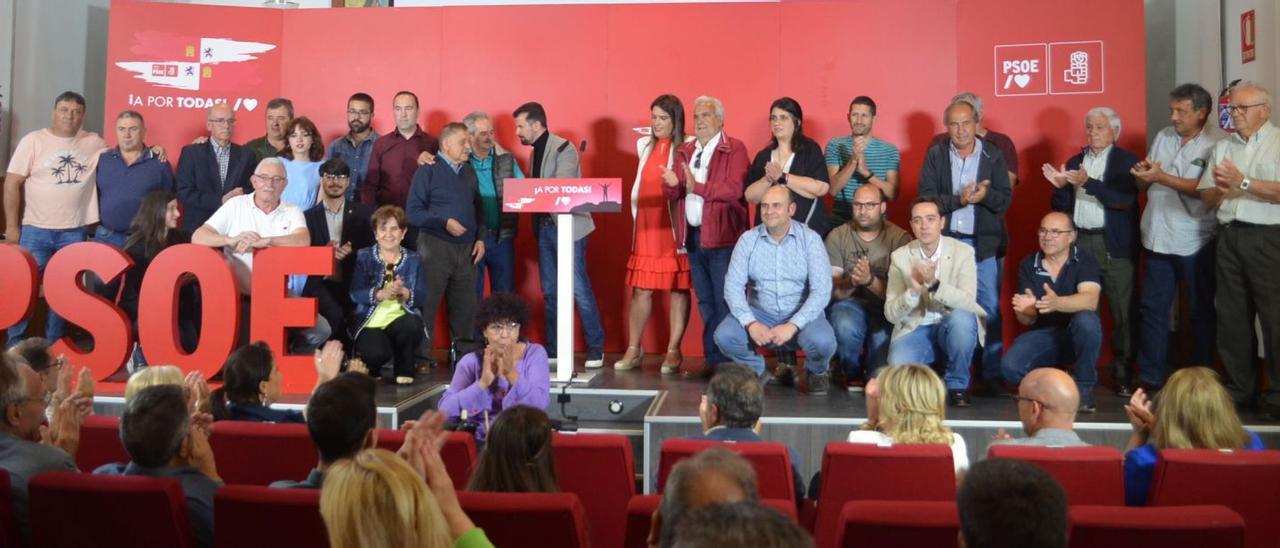 Candidatos del PSOE en el partido judicial de Benavente. | E. P.