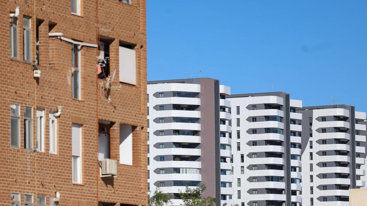 Edificios de viviendas en el PAI de Malilla de València.