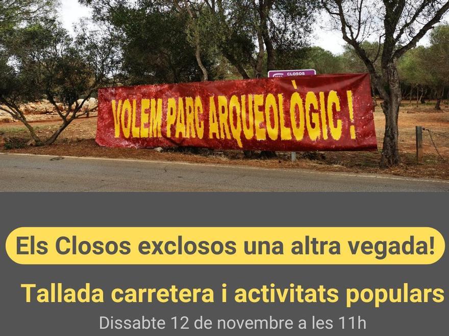 Convocada una movilización para exigir que los Closos de Can Gaià sea un parque arqueológico tras quedar excluido de la ecotasa