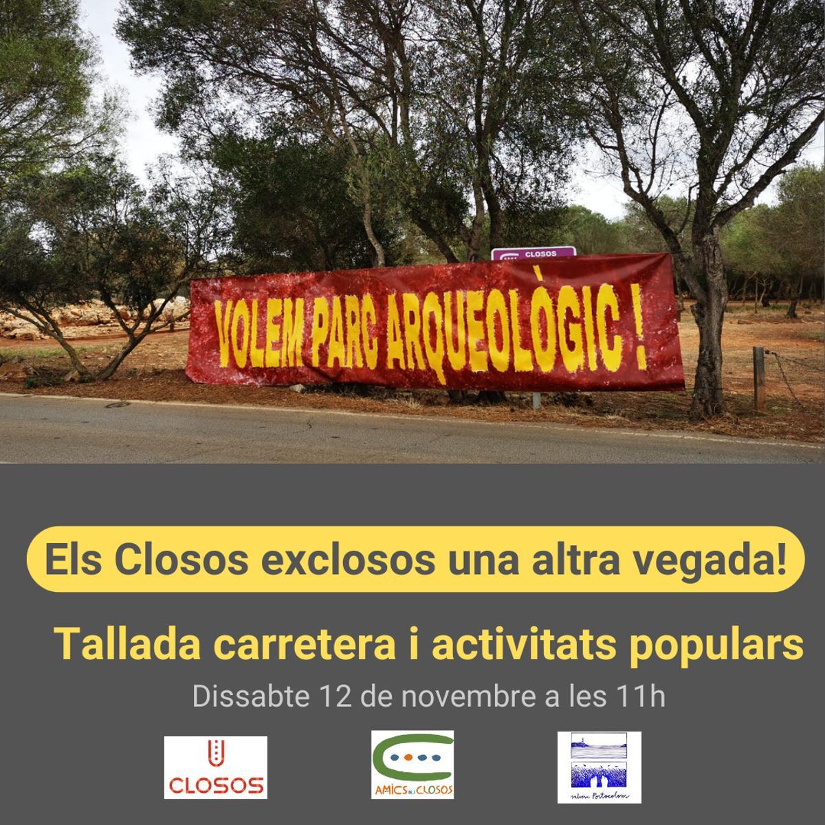 Convocada una movilización para exigir que los Closos de Can Gaià sea un parque arqueológico tras quedar excluido de la ecotasa