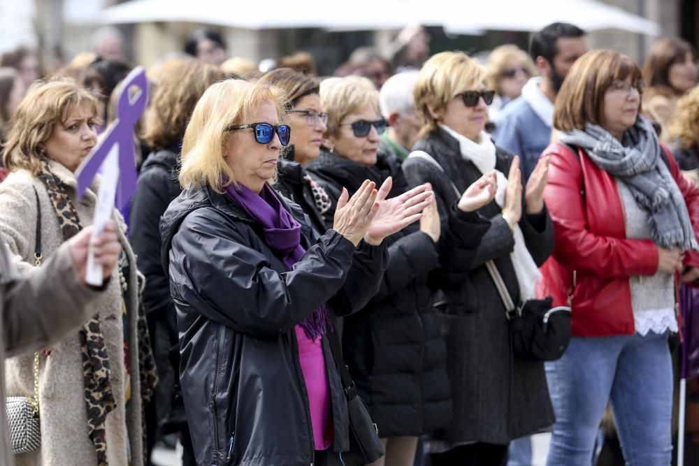 8-M en Asturias: Lectura del manifiesto comarcal del 8M en Avilés