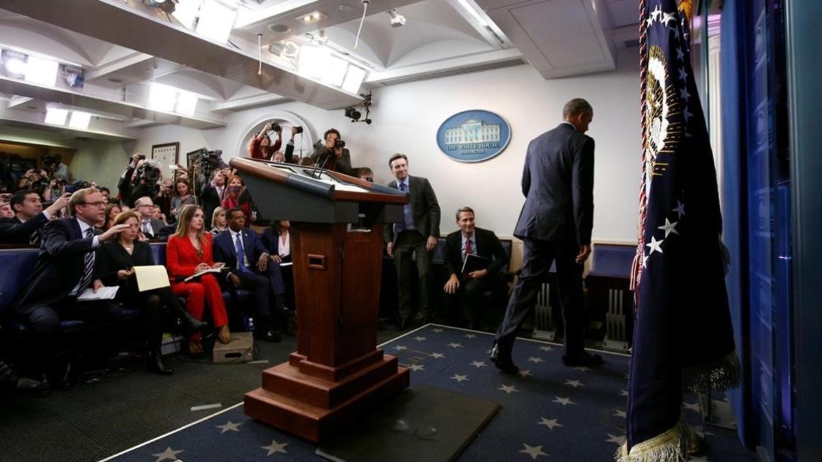 Obama, tras su última rueda de prensa como presidente