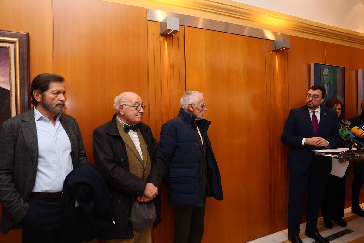 Presentación del nuevo retrato de Vicente Álvarez Areces.