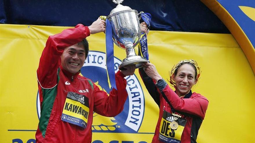 La lluvia y el frío consagran a Kawauchi y a Linden en Boston