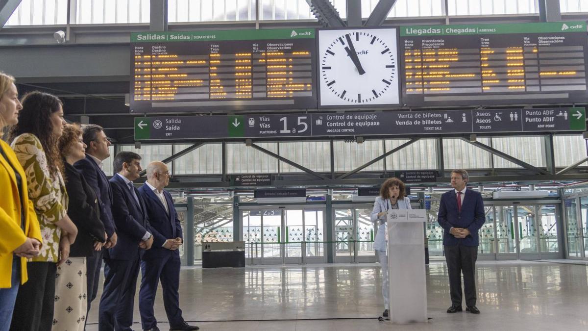 Inauguración de la nueva estación de ferrocarril el pasado mes de junio.