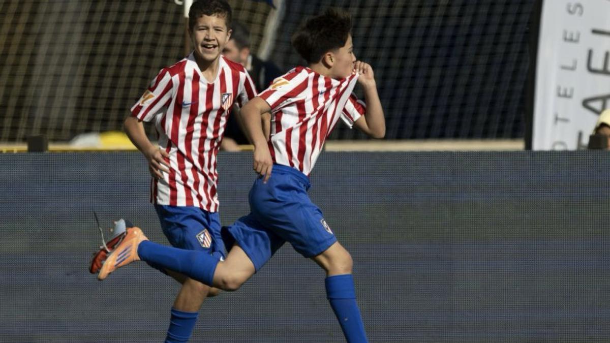 El hijo de Villa después de marcar al Real Madrid