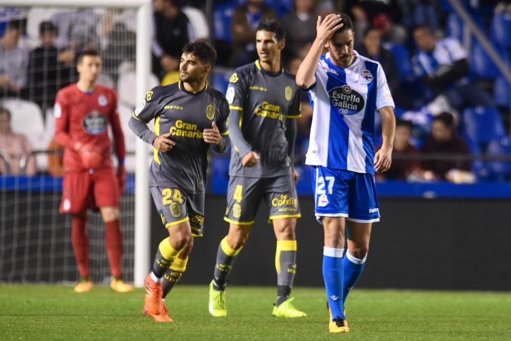 El Dépor cae goleado ante Las Palmas