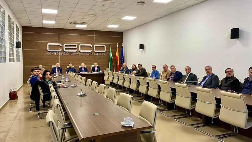 Comité ejecutivo de CECO, reunido este jueves.