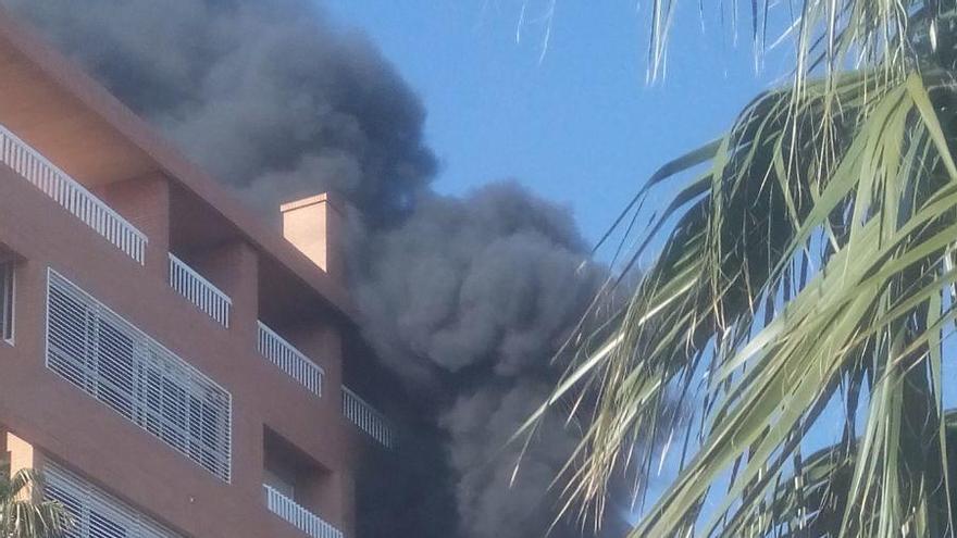 Imagen del incendio.